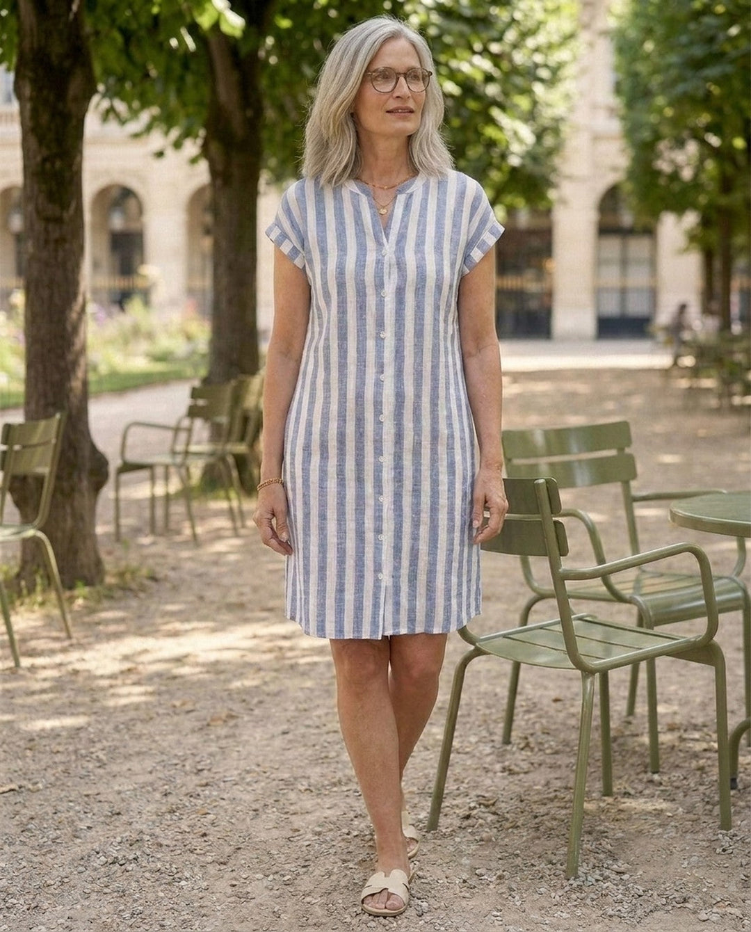 Camelia - Fluid Shirt Dress