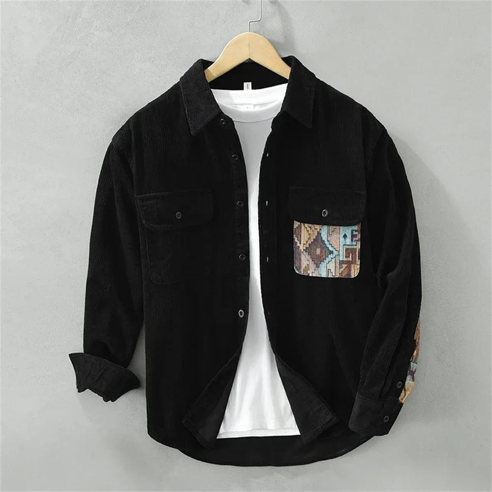 Tero - Textured Patchwork Shirt