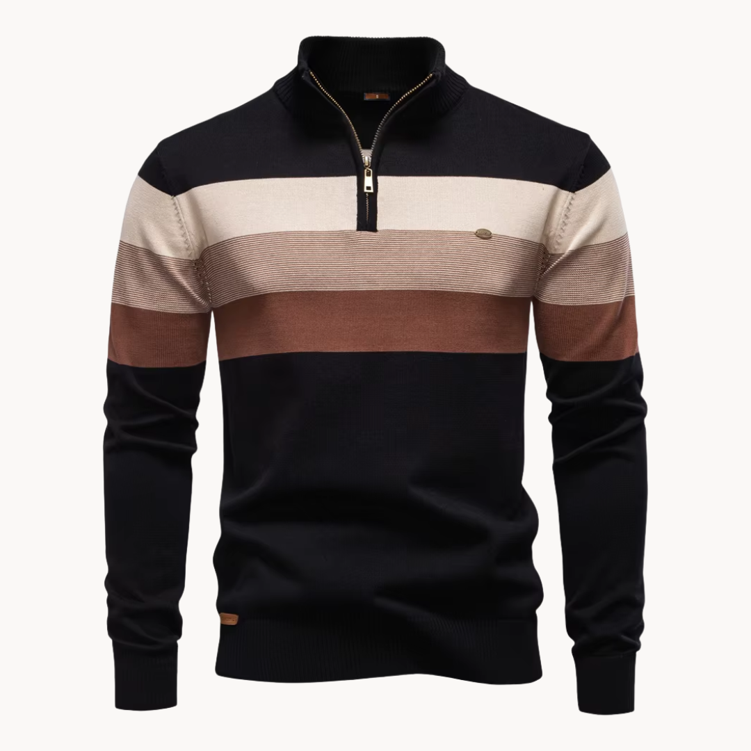 Sylvar - Stretch-Knit Quarter-Zip Sweater