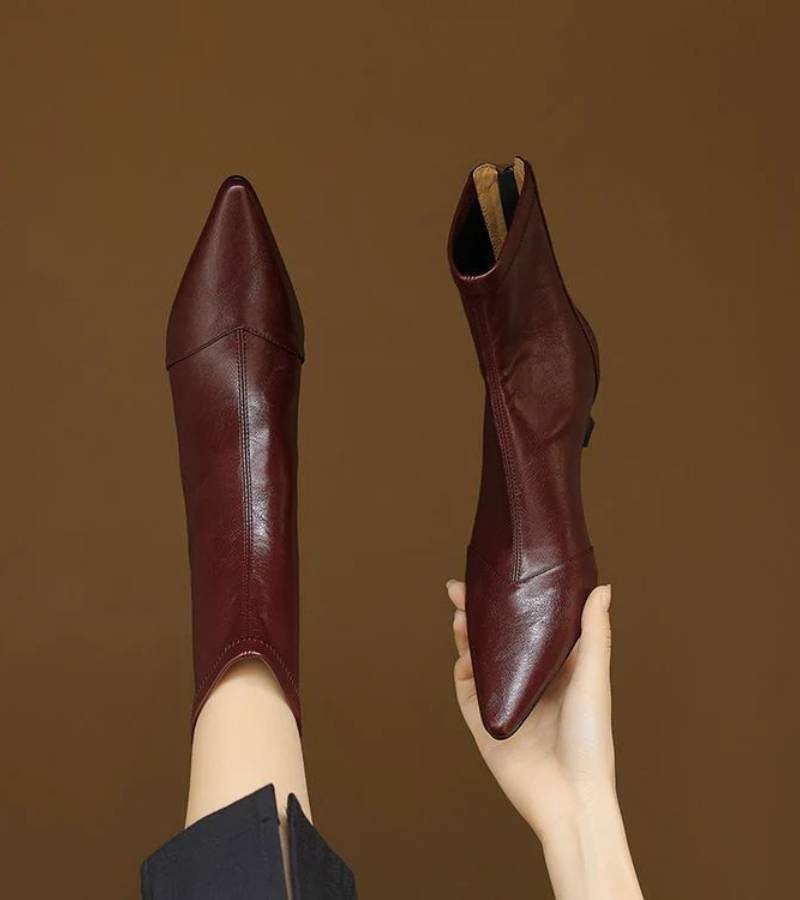 Amelia - Refined Heeled Ankle Boots