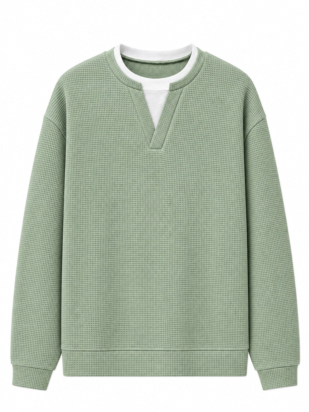 Oswald - Textured Waffle Long Sleeve Tee