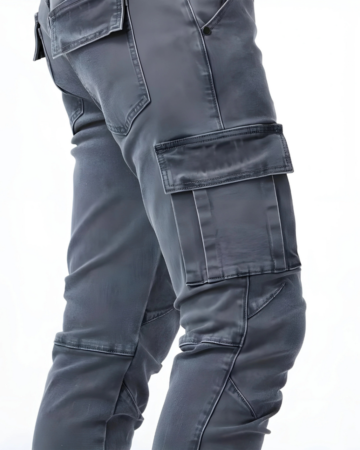 Ethan - Tailored Stretch Cargo Trousers