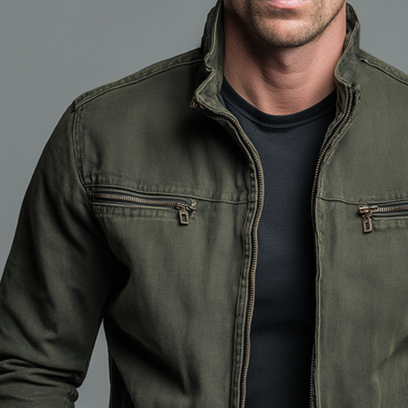 Brody - Vintage-Wash Soft-Touch Zip Jacket