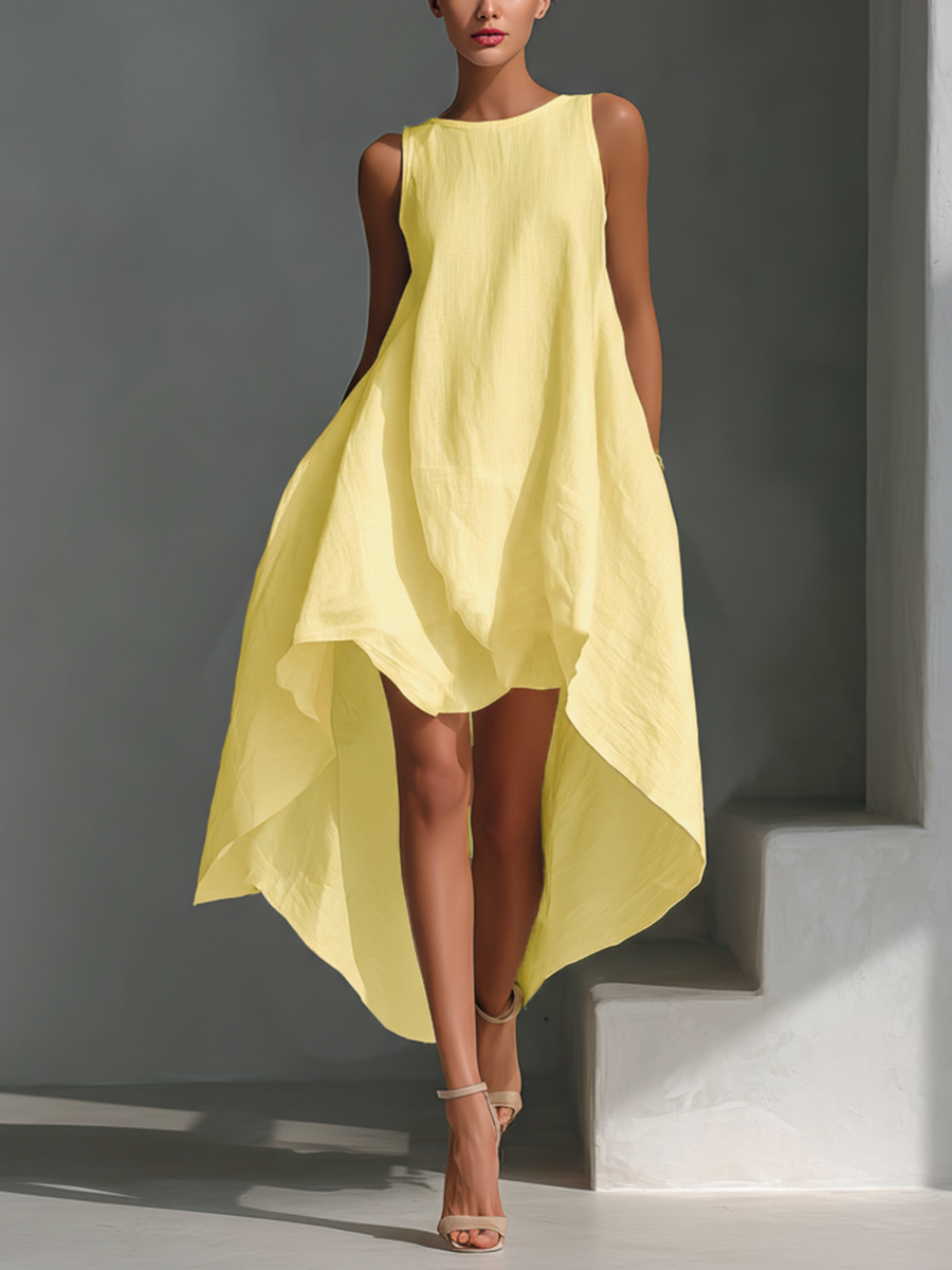 Elvina - Breezy Linen Midi Dress