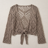 Aravelle - Openwork Cardigan