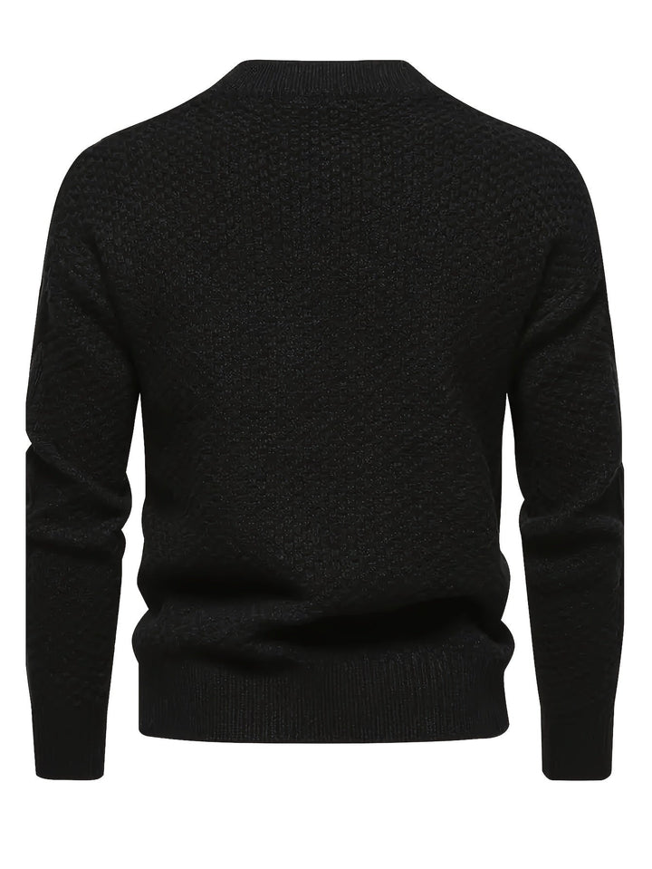 Kael - Cable Knit Mock Neck Sweater