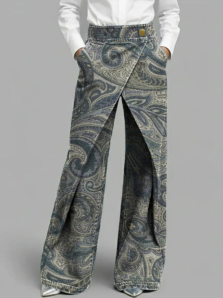 Dottie - Multicolour Floral Wide-Leg Jeans