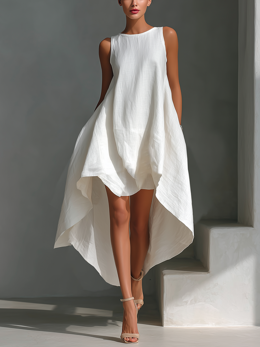 Elvina - Breezy Linen Midi Dress