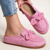Neryssa - Soft Feel Bow Detail Mule Shoes