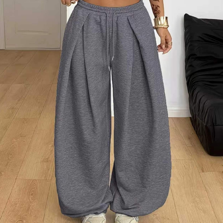 Annis - Relaxed Drawstring Wide Leg Trousers