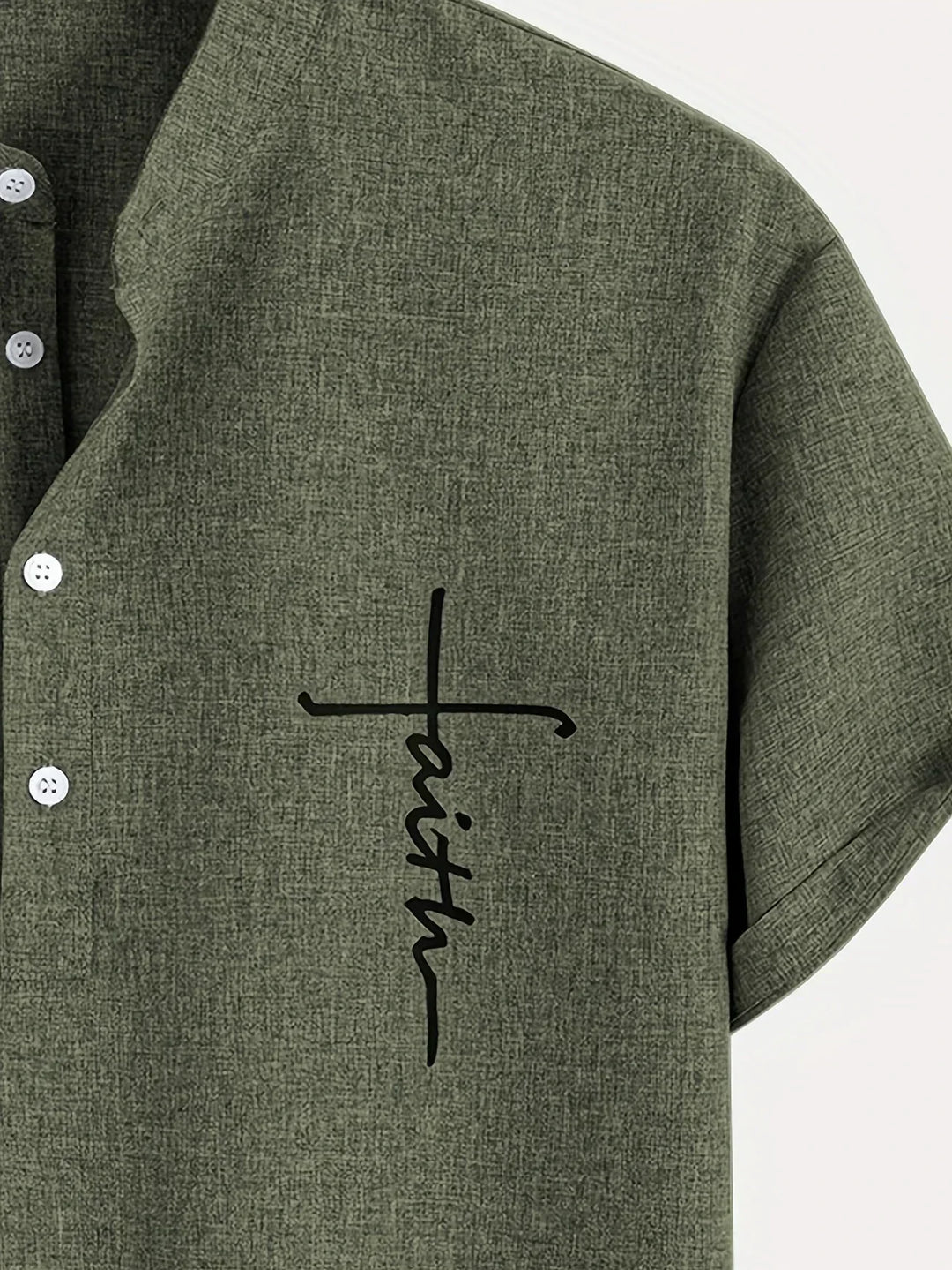 Harlan - Textured High-Collar Shirt
