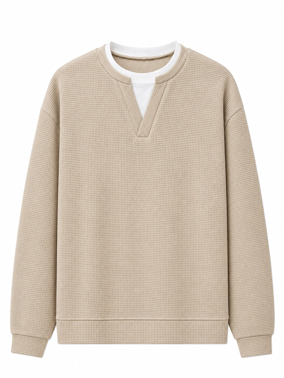 Oswald - Textured Waffle Long Sleeve Tee