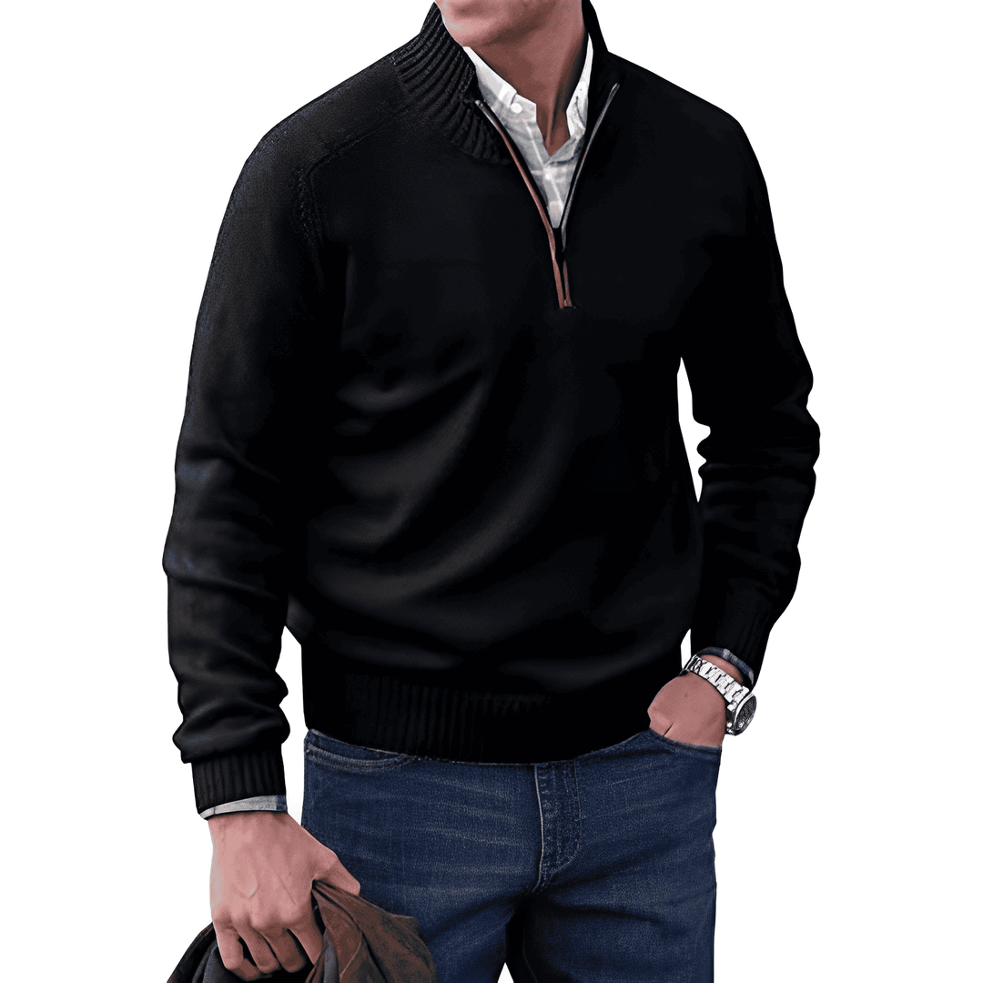 Saven - Soft-Touch Half-Zip Sweater