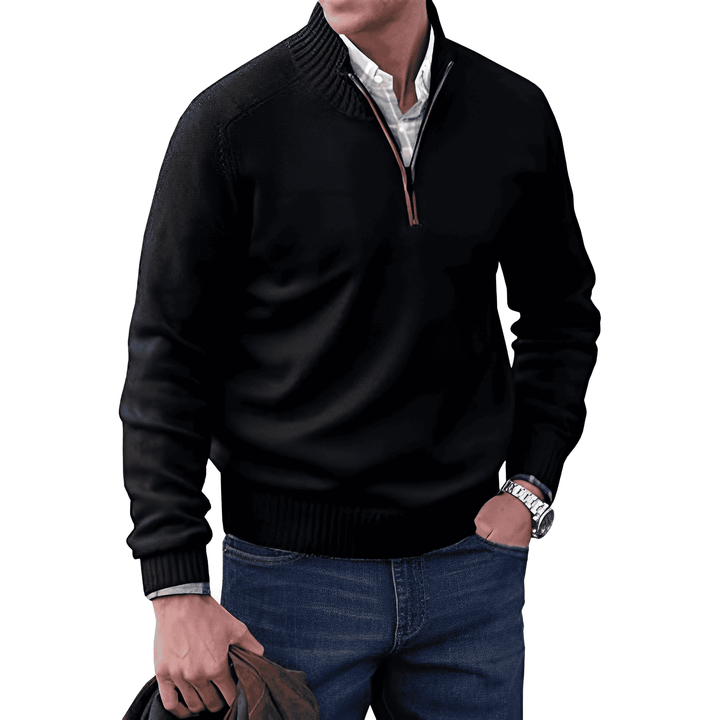 Saven - Soft-Touch Half-Zip Sweater