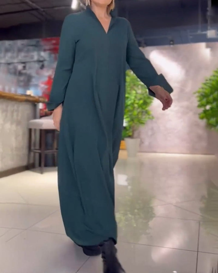 Kesslyn - Soft-Touch Maxi Shift Dress