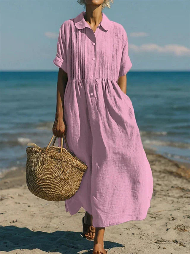 Florinelle - Button Shirt Maxi Dress