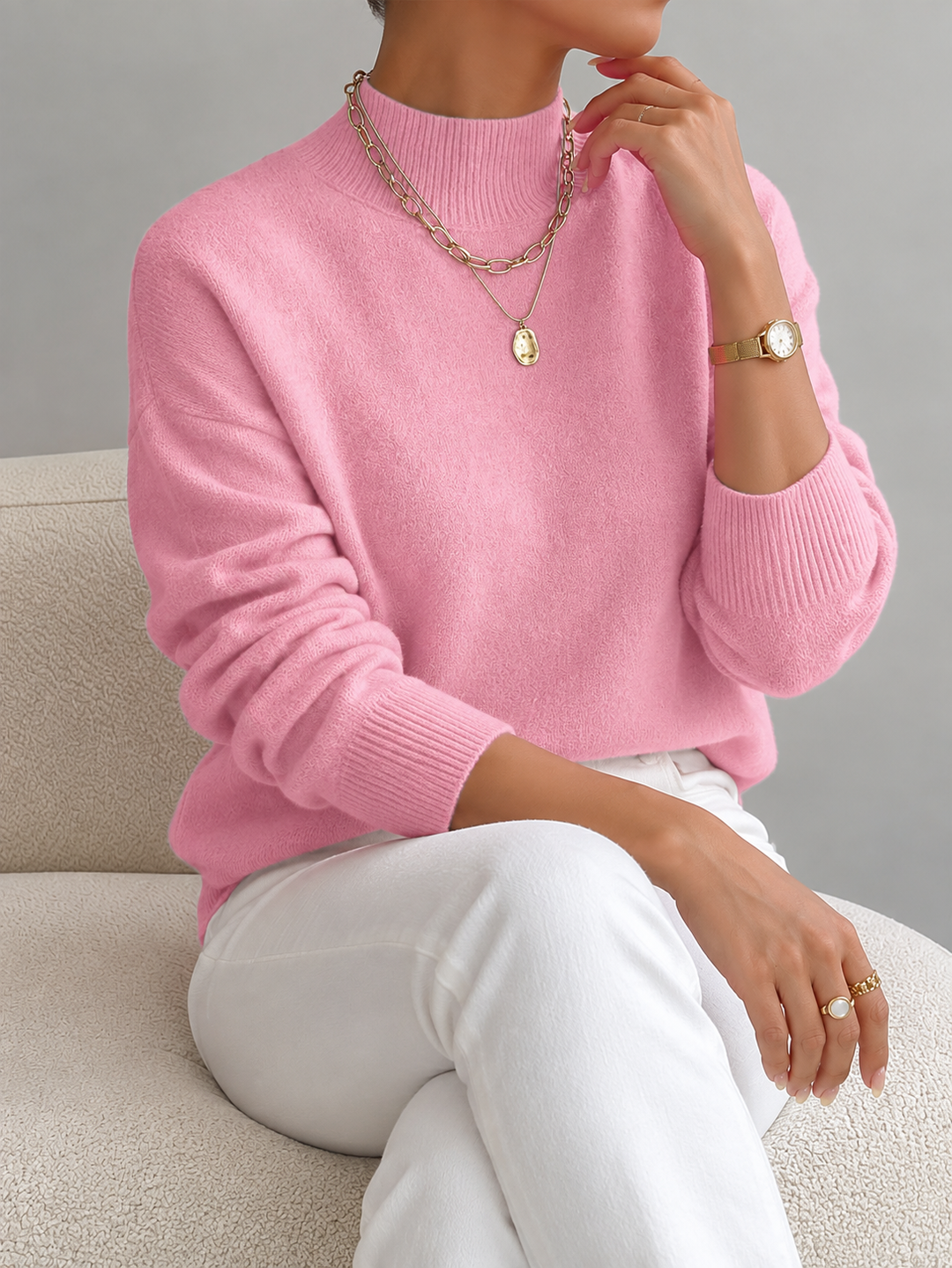 Jinty - Soft Touch Relaxed Knit Sweater