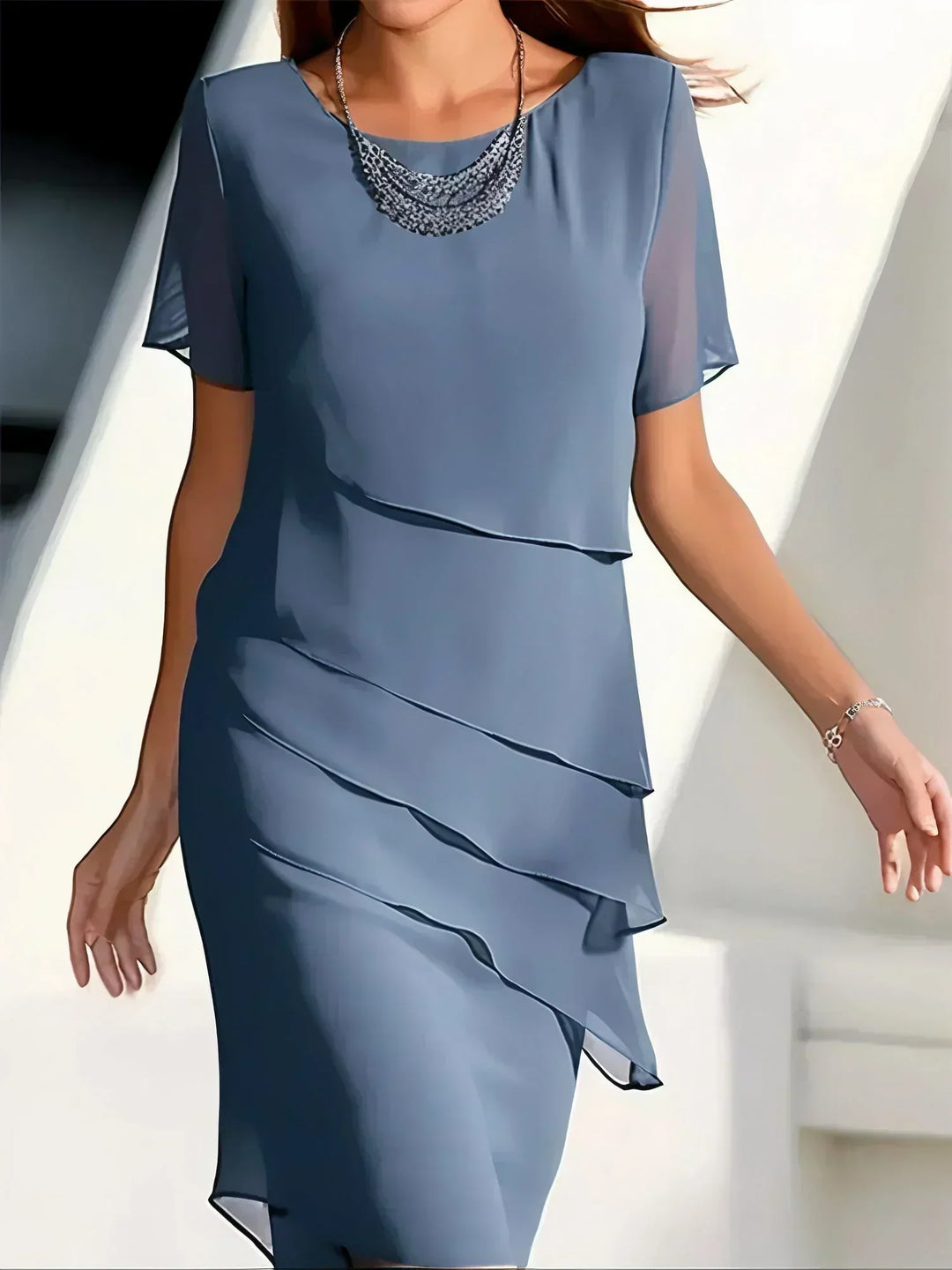 Raveira - Soft-Touch Draped Dress