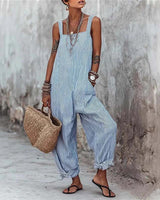 Noella - Lightweight Striped Jumpsuit