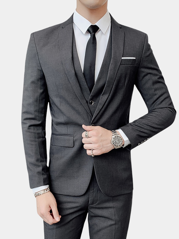 Harcourt - Tailored-Fit Three-Piece Suit