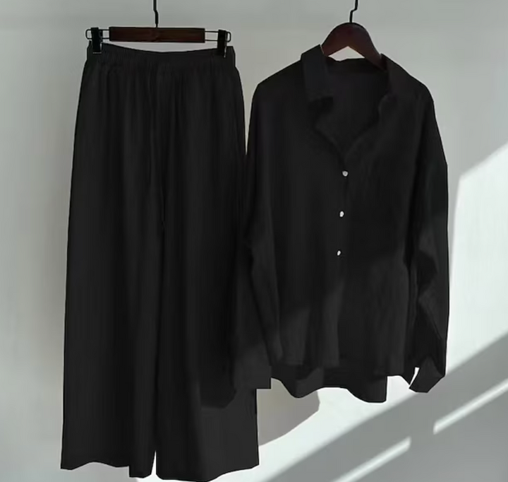 Kairi - Oversized Blouse and Palazzo Trousers Set