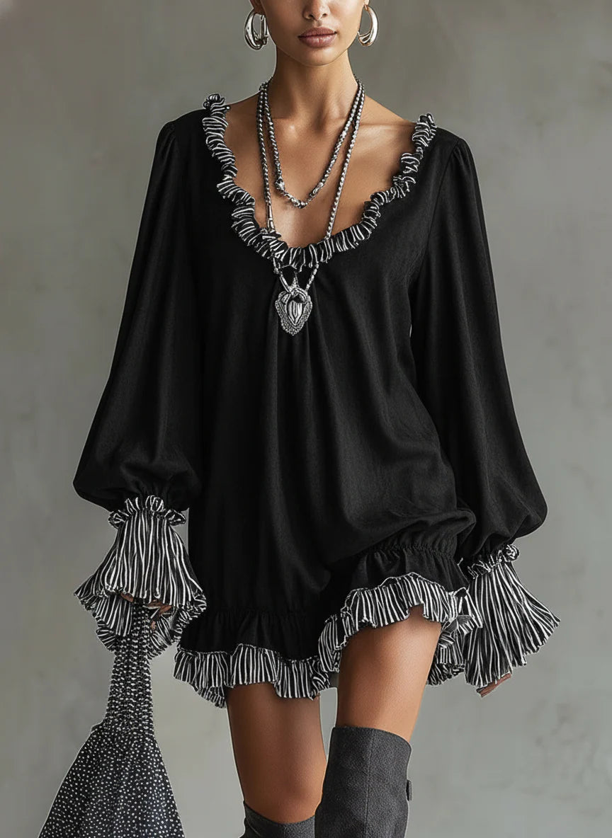Marivene - Stylish Casual Mini Dress