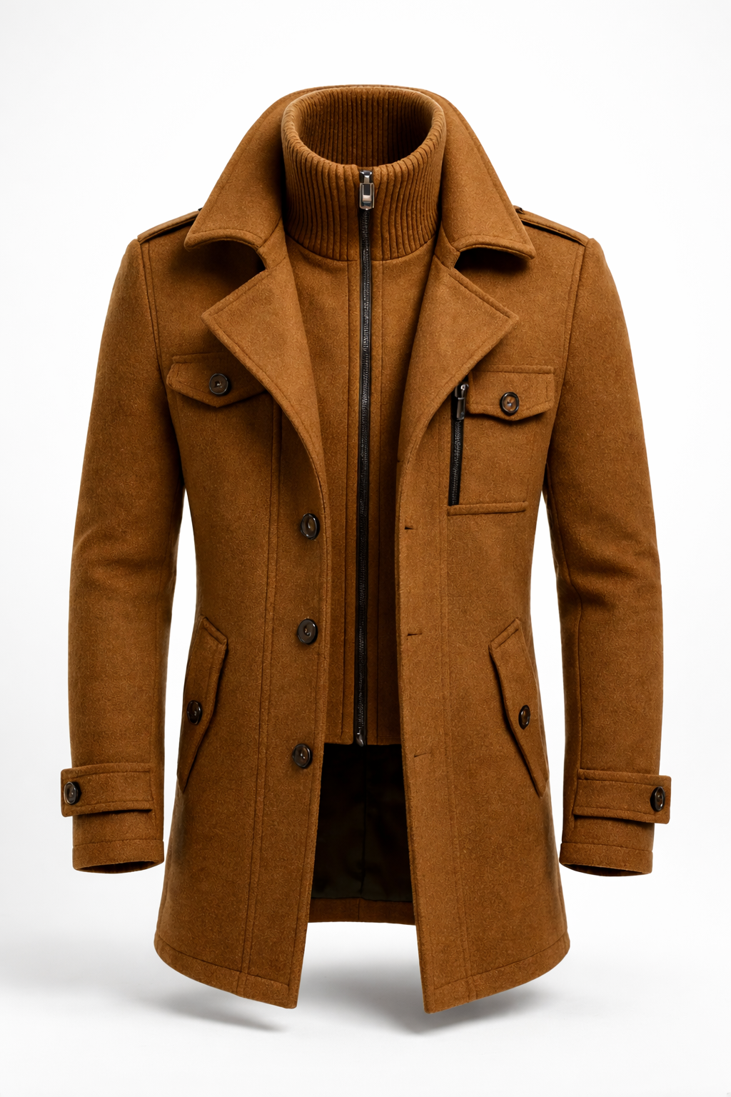 Ivan - Double-Breasted Longline Coat