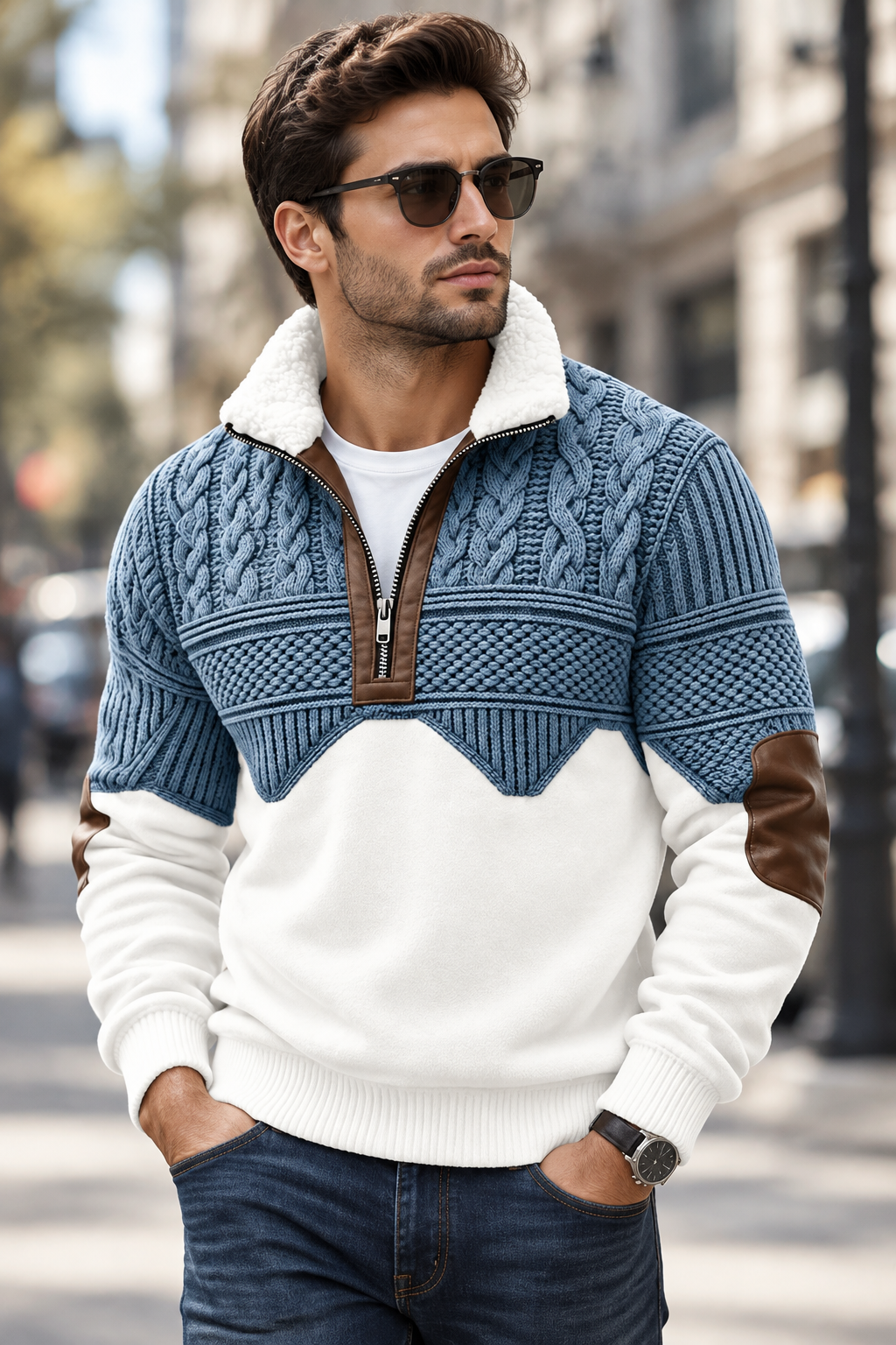 Brady - Soft-Touch Knit-Look Sweater