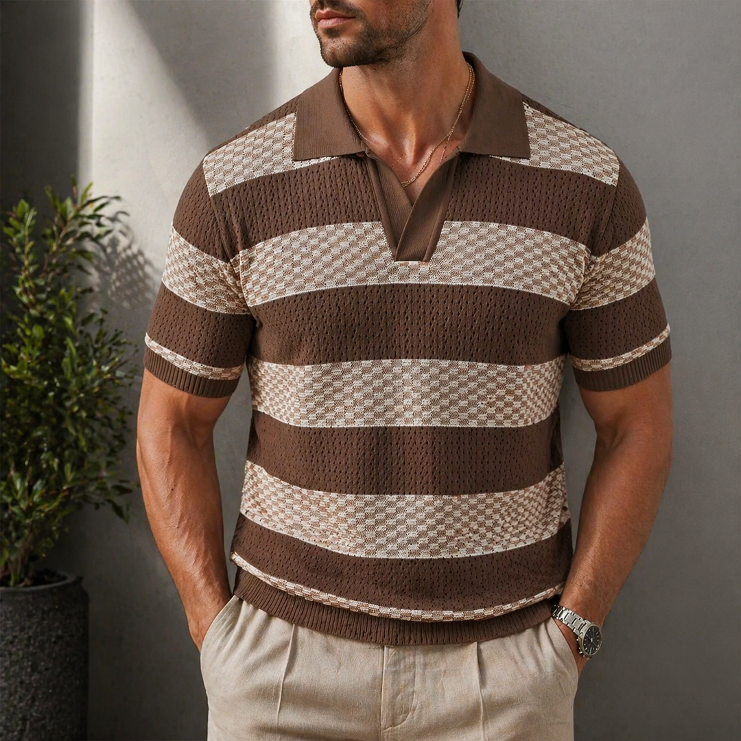 Alden - Textured Knit Polo