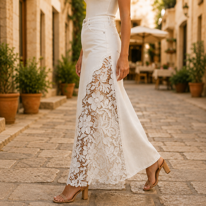 Faelyn - Elegant High-Waisted Maxi Skirt