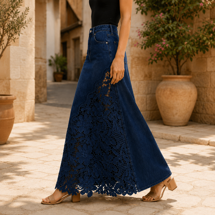 Faelyn - Elegant High-Waisted Maxi Skirt
