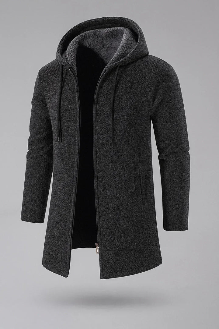 Keldan - Quilted Hooded Cardigan