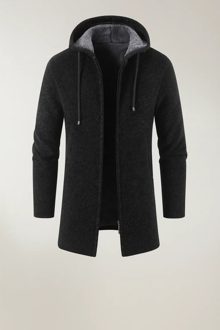 Keldan - Quilted Hooded Cardigan