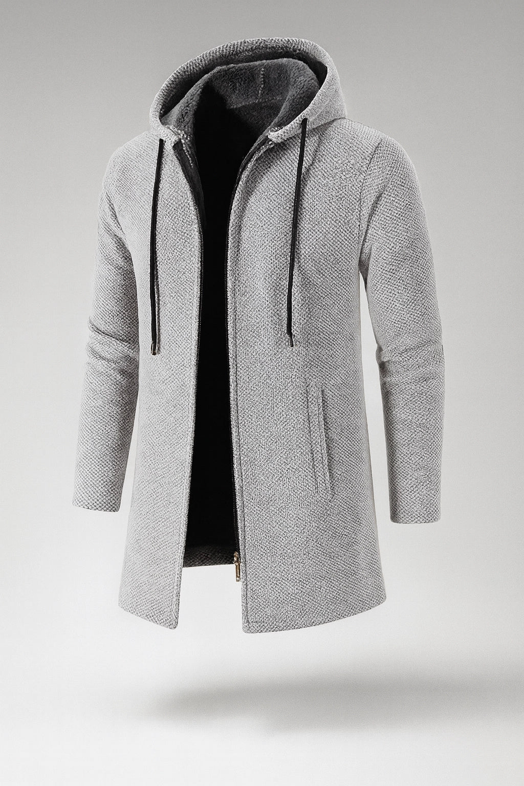 Keldan - Quilted Hooded Cardigan