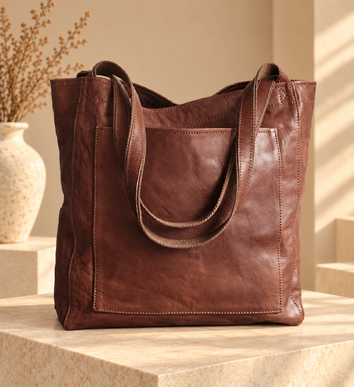 Dione - Zip-Top Structured Tote Bag