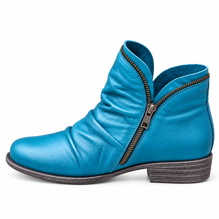 Anara - Textured Ankle Boots