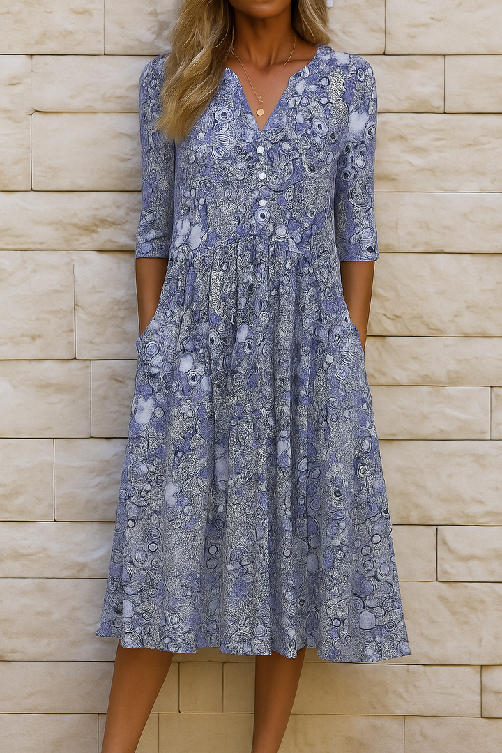 Lirenne - Soft-Touch Midi Dress