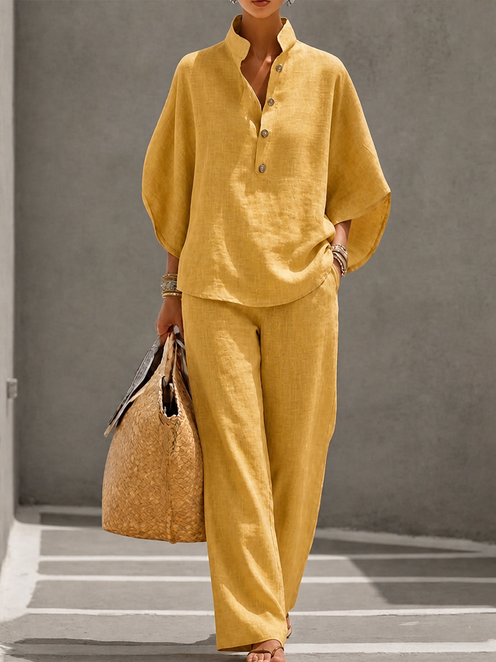 Evangeline - Breezy Linen Two-Piece Set