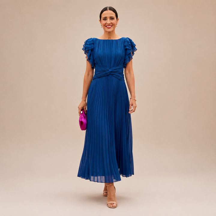 Novalie - Fluid Pleated Maxi Dress