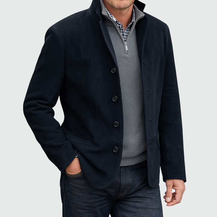 Aberley - Soft-Touch Button-Front Jacket