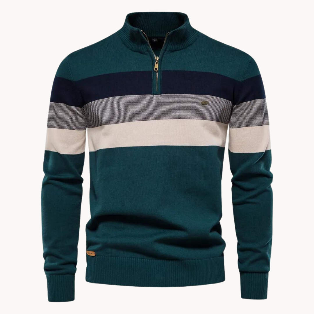 Sylvar - Stretch-Knit Quarter-Zip Sweater