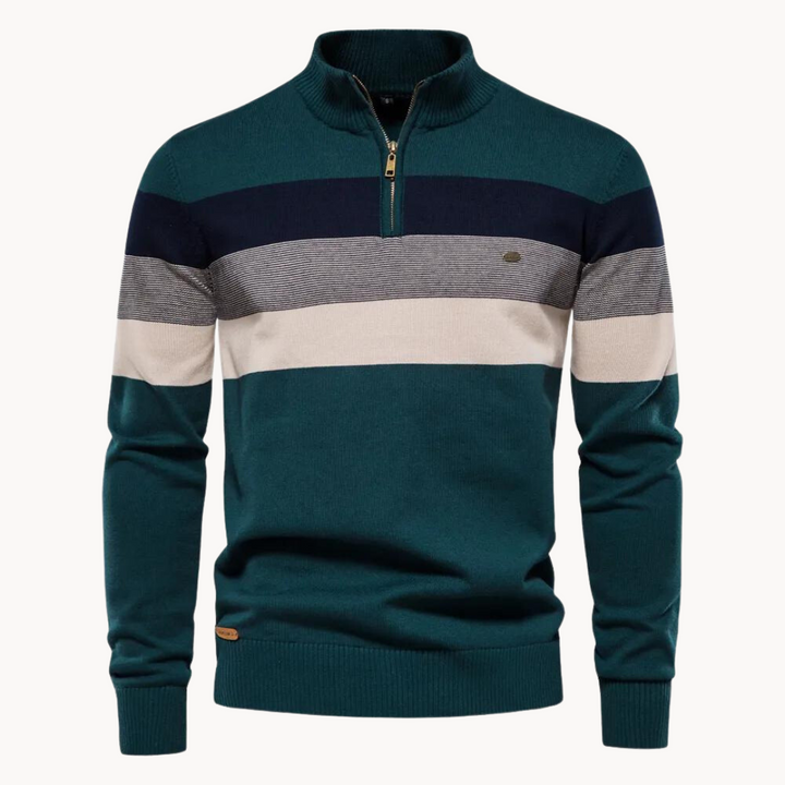 Sylvar - Stretch-Knit Quarter-Zip Sweater