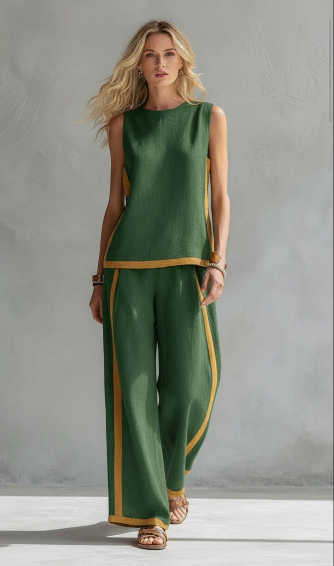 Quella - Fluid Top & Trousers Set