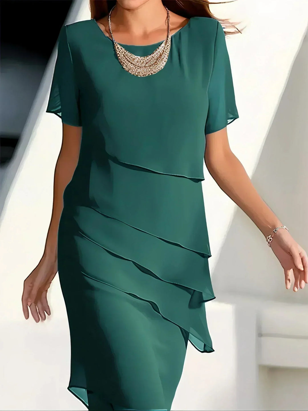 Raveira - Soft-Touch Draped Dress