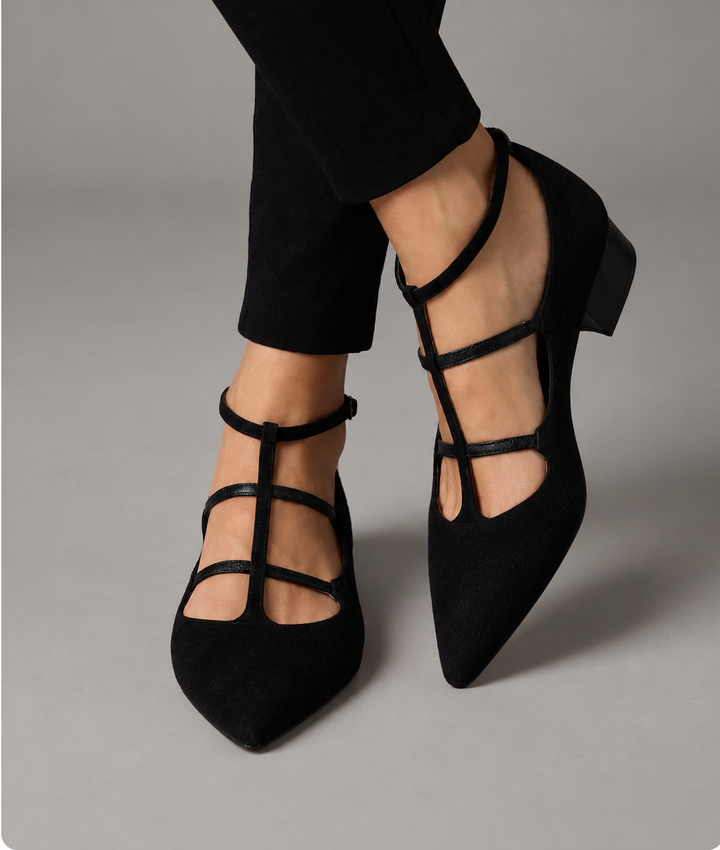 Georgina - Refined Leopard-Print Strappy Heels