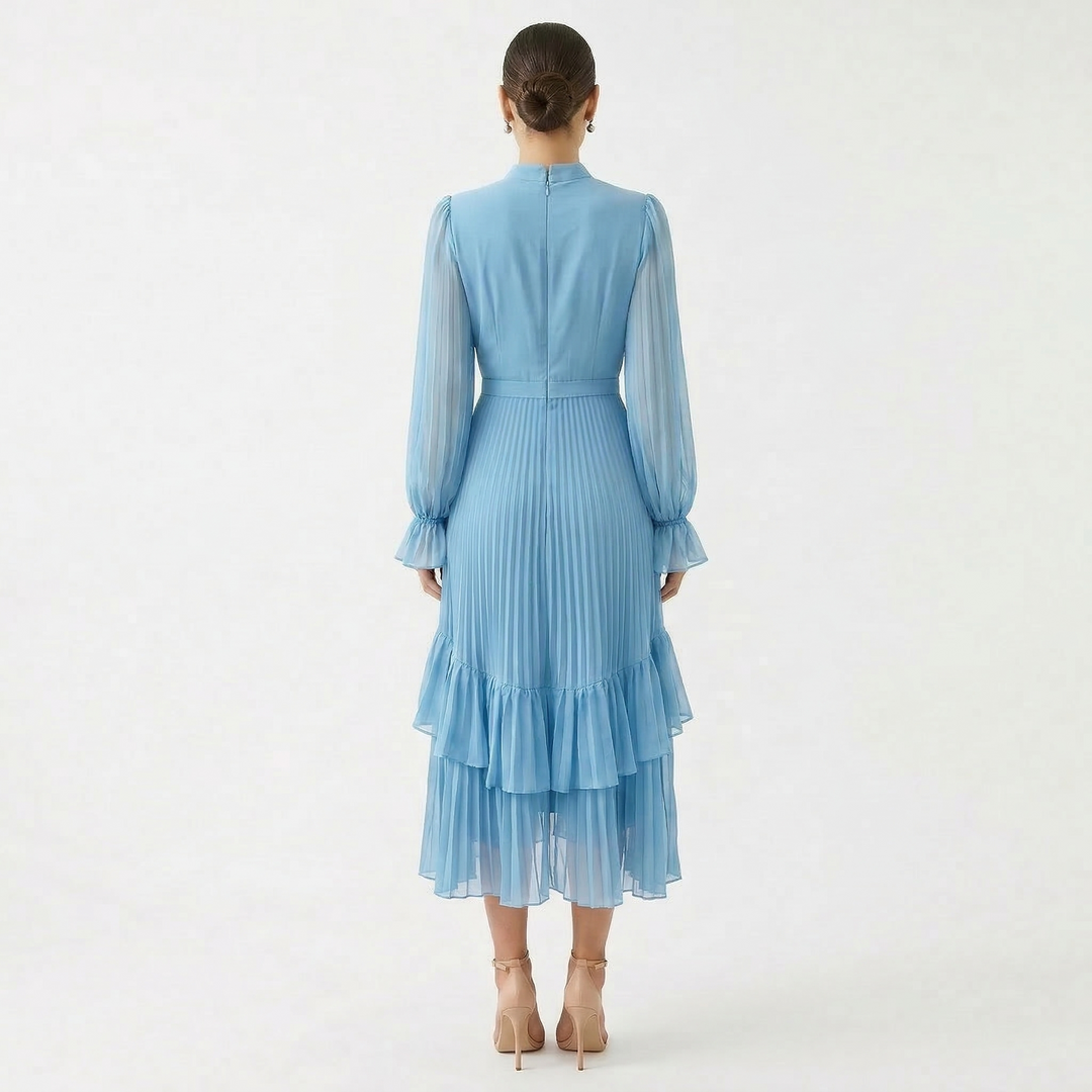 Kiana - Sculptural Pleated Evening Dress