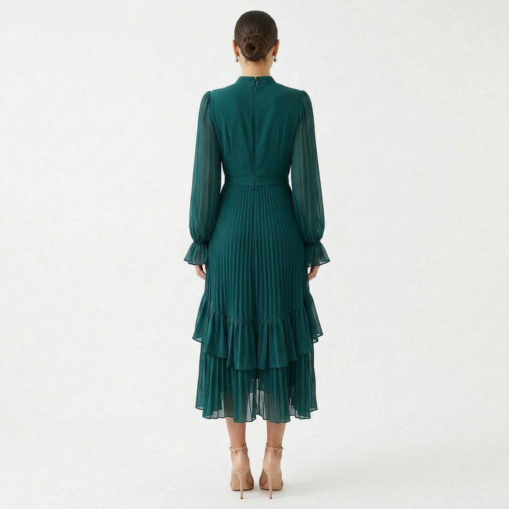 Kiana - Sculptural Pleated Evening Dress