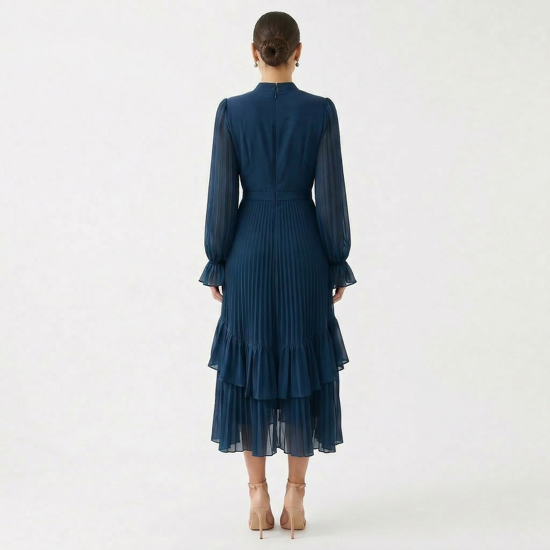 Kiana - Sculptural Pleated Evening Dress