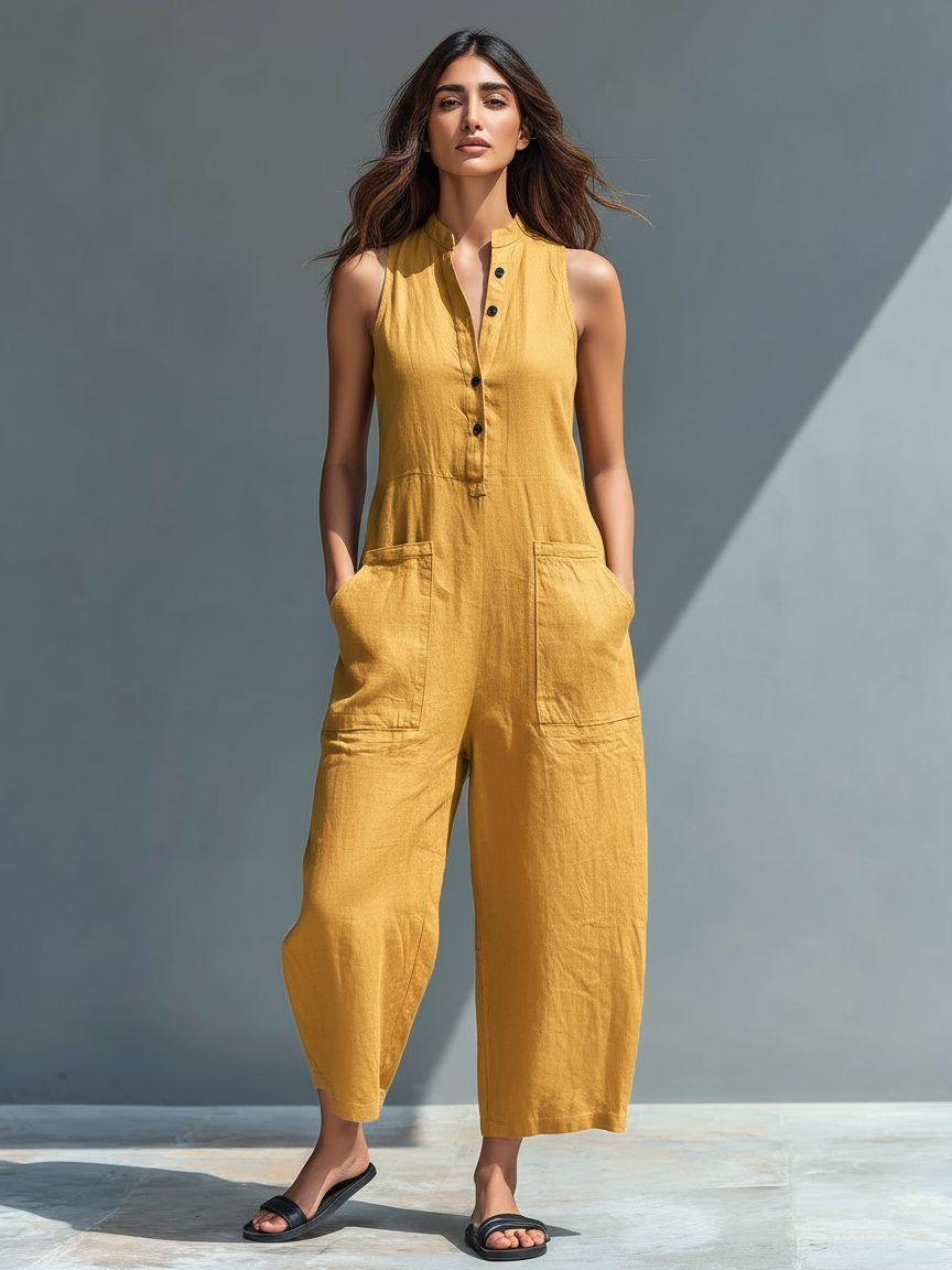 Vania - Breezy Linen Jumpsuit