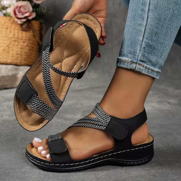 Courtney - Cross Strap Comfort Sandals